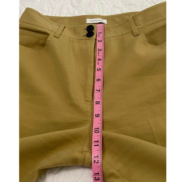 Rebecca Taylor Womens Pique Jean High Rise Wide Leg Size 6 Minimal Contemporary - Picture 4 of 10